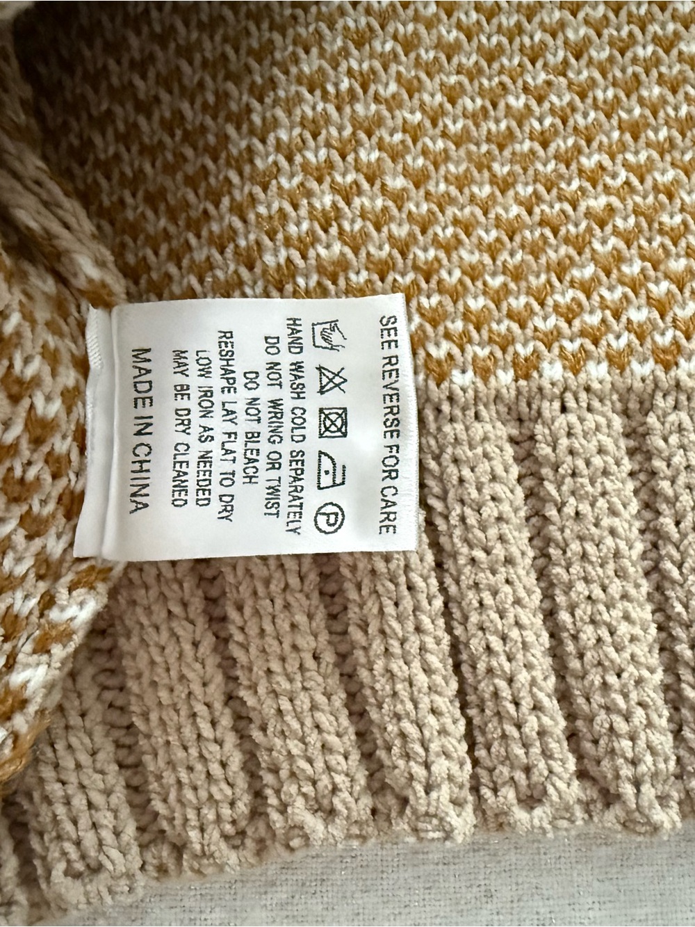 Miracle Taupe V-Neck Knit Sweater with White Daisy Embroidery - Picture 6 of 7